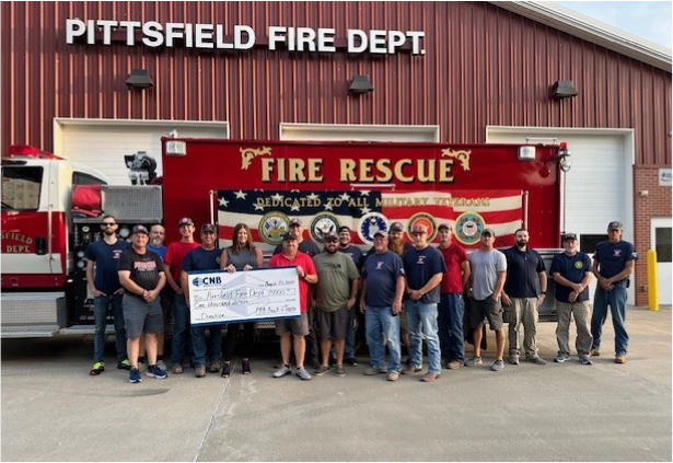 CNB presents check to the Pittsfield Fire Department